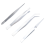 4 Teile/satz Präzision Pinzette Edelstahl Dick 8