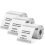 50x50mm Transparent Round Thermal Label Strong Adh 2