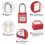 56 Pcs Lockout Tagout Kit Safety Electrical with C 3