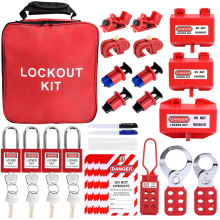 56 Pcs Lockout Tagout Kit Safety Electrical with C