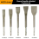 5PCS Hammer Pick Scraping Chisel Set Wall Slotting 7