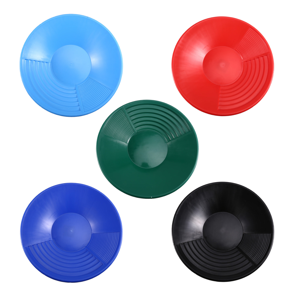 5Pcs 380Mm Gold Panning Pan Abs Sifting Classifier 4851794176466