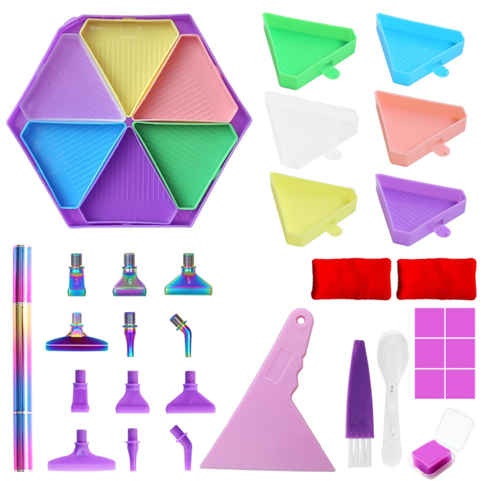 6 Grid Palette Tray Kits Hexagon Large Capacity Dr-image-OPC-PJY6D7X-NEW