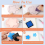 6 Pieces 2x2inch Pink Rubber Engraving Block, Tool 3
