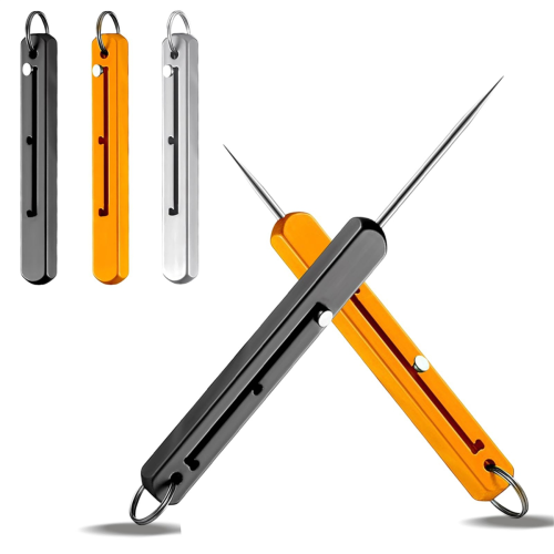 5pcs Portable Titanium Toothpicks,Retractable Toot