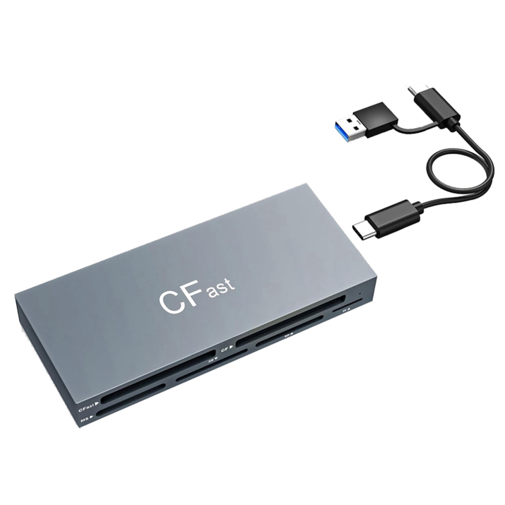 6 In 1 Cfast Card Reader Read Simultaneously Usb C 4853445362457