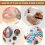 6 Pcs Circle Quilting Acrylic Template 1/2/3/4/5/6 6
