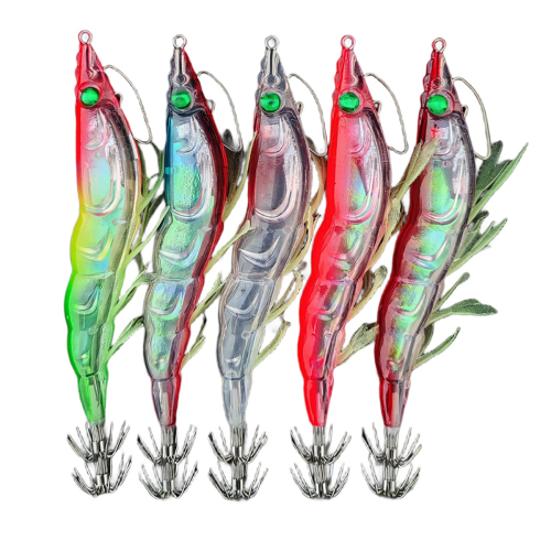 5 stücke Glowing Leuchten Künstliche Garnelen Köder Fisch