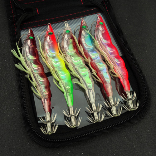 5 stücke Glowing Leuchten Künstliche Garnelen Köder Fisch 2