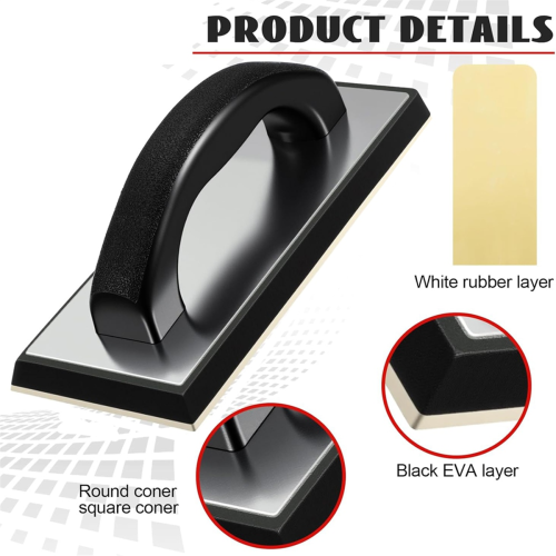 6Pcs Tile Tools Set Square Trowel,1 Rubber Grout F 2