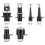 6Pcs Luftventil Adapter Schlauchboot Fußpumpe H 8