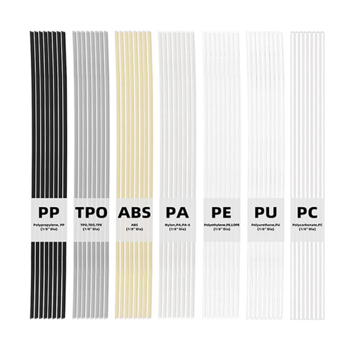 75Pcs 13 inch Plastic Welding Rods Assorted Set wi 2