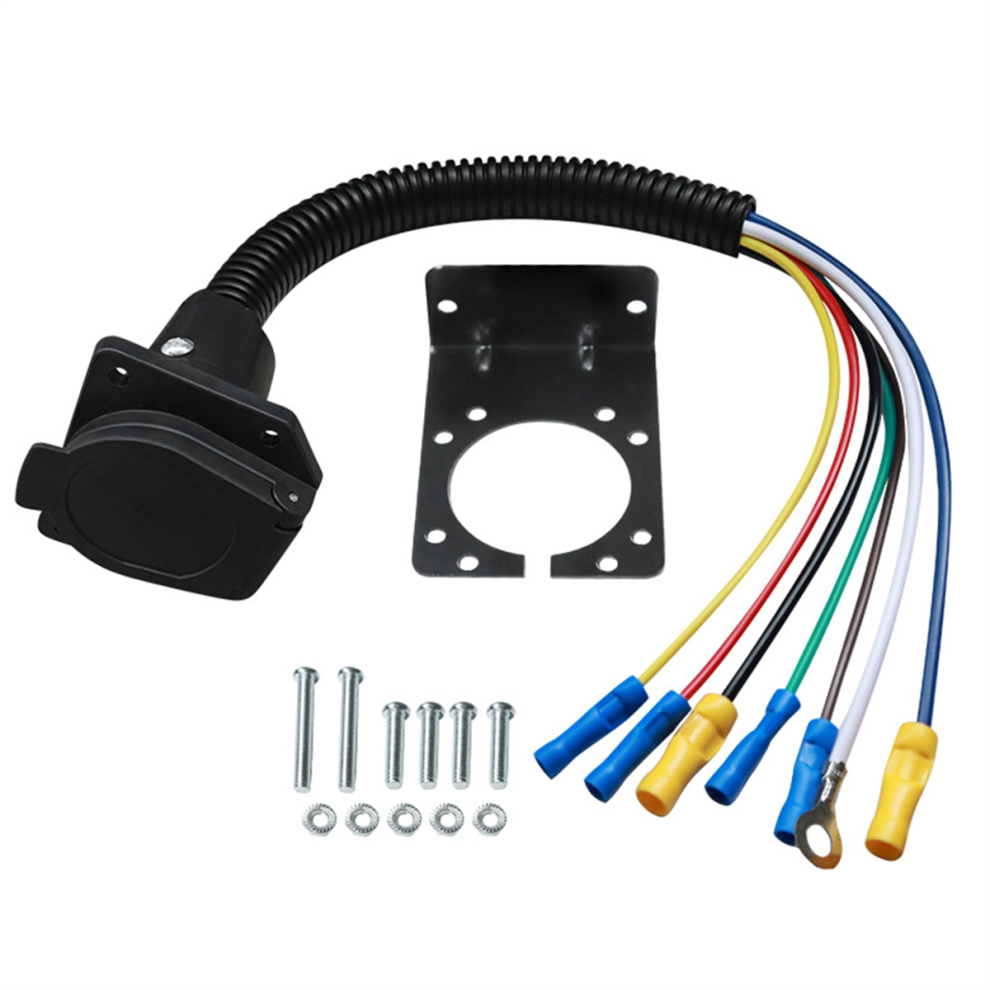 7 Pin Trailer Plug,7 Way Connector Socket,7 Light 4851794174738