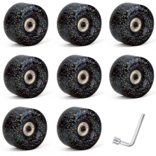 8er-Pack 85A Quad-Rollschuh-Räder 62 x 33 mm mit
