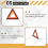 8K0860251A Triangle Warning Sign for Golf - A3 Q5 9