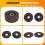 8Pcs Aluminium Oxid Discs 125mm Schleifen 40/60/80/ 9