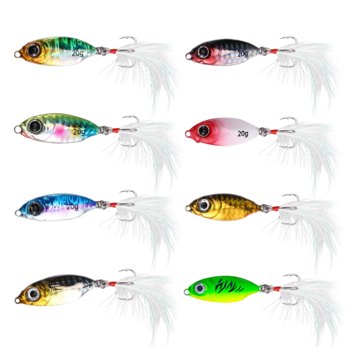 8PCS Micro-Metall Jig Angelköder 20g Sinking Lure 2