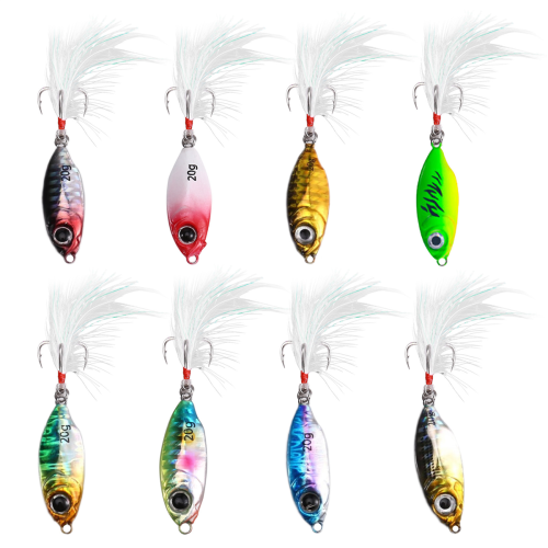 8PCS Micro-Metall Jig Angelköder 20g Sinking Lure