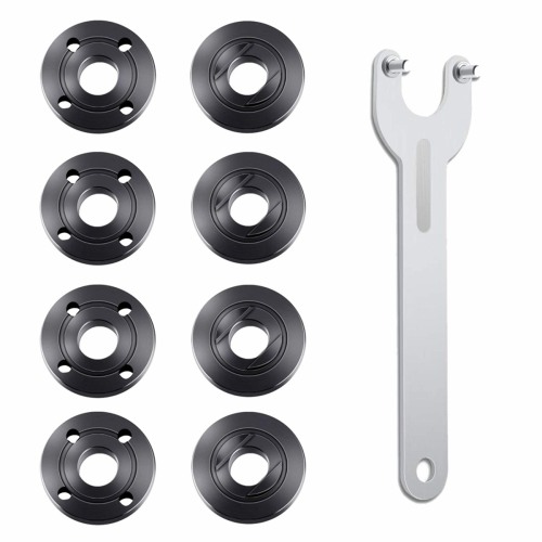 9Pcs Winkel Grinder Flansch Mutter Schlüssel Kit 5/8-11 Me 1
