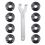 9Pcs Winkel Grinder Flansch Mutter Schlüssel Kit 5/8-11 Me 3