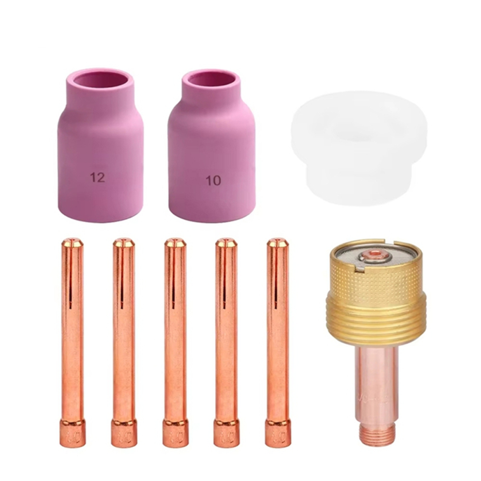 9Pcs Tig Welding Torch Large Long Gas Lens Alumina 4851794167488