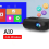 A10 Mini LED WiFi Projector Native 480x360 Support 9