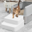 Adjustable 3 Steps Litter Box Ramp with Filter Fun 7