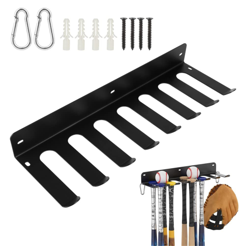 Baseball Bat Holder Wall Mount: Metal Softball Hol 2