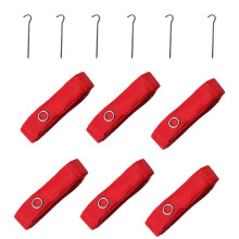 Beach Volleyball Ropes - Durable Sand Volleyball Boundary Ropes with Spikes for Easy Setup and Visibility