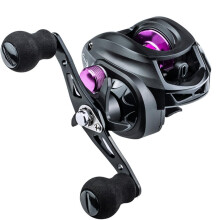 Angler Dropper Reel Long Casting Anti Frying Line Fishing Reel Black & Purple Easy to Use Fliegenfischenrolle