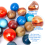 Mini Solar System Stress Balls,10PCS Planets Squeeze Balls Space Toys 7