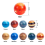 Mini Solar System Stress Balls,10PCS Planets Squeeze Balls Space Toys 5