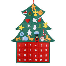 Christmas Calendar Felt Christmas Tree DIY Hanging Pendant