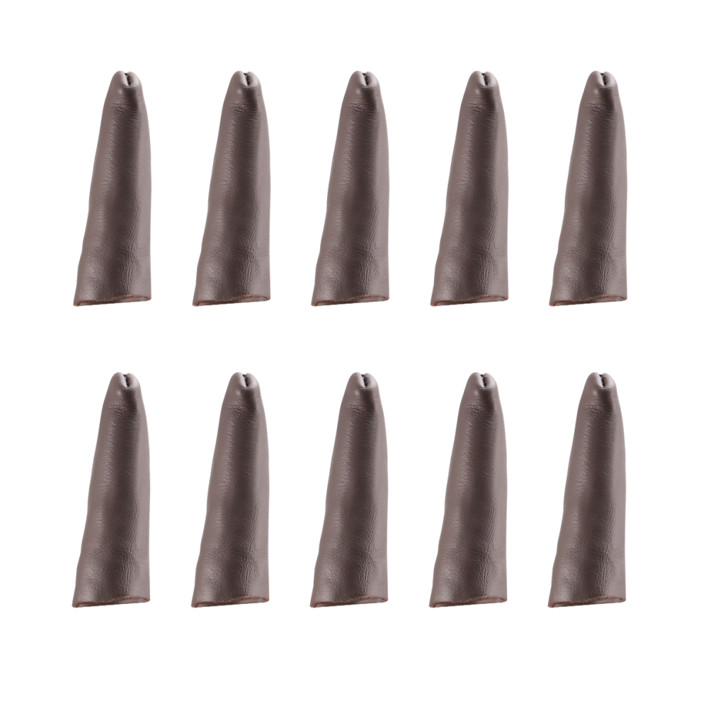 Leather Finger Protector Finger Thimble Guards Tools,Brown 4853609506420