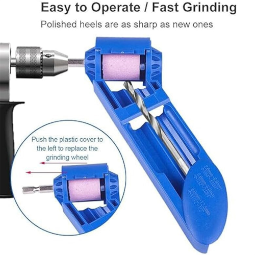 Drill Bit Sharpener with Grinding Wheel Sharpening Drill Bit Tool 2