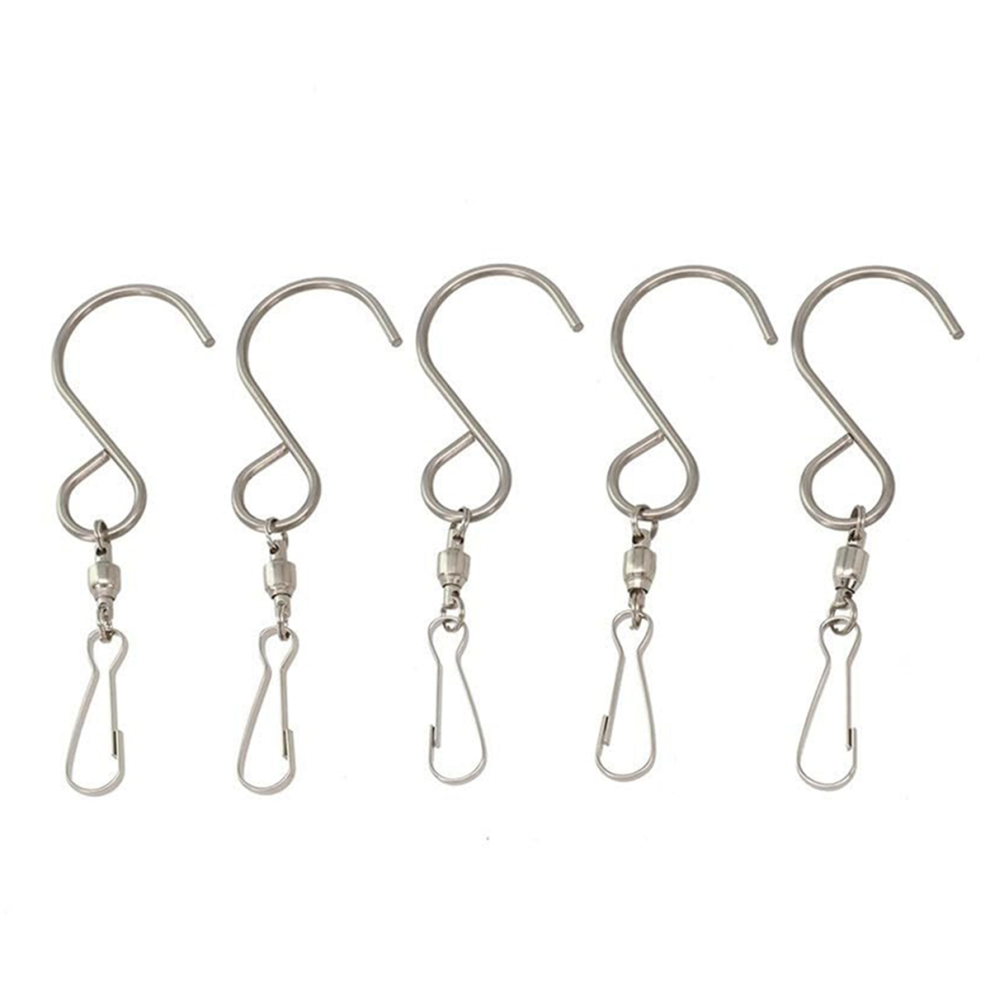 Pack of 5 Multi-Purpose Swivel Hooks for Hanging Crystal Twisters-image-OPC-PJY7CQQ-NEW