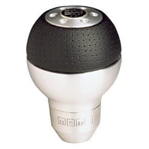 MOMO Airleather Aluminum Shift Knob Black 1