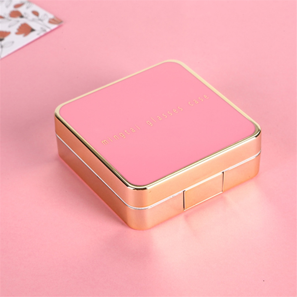 Contact Lenses Box Portable Contact Lens Case with Tweezer Suction