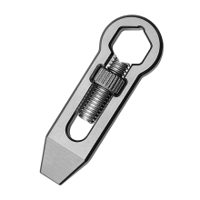 Titanium Alloy Hexagon Wrench Mini Pry Bar Bottle Opener Tool