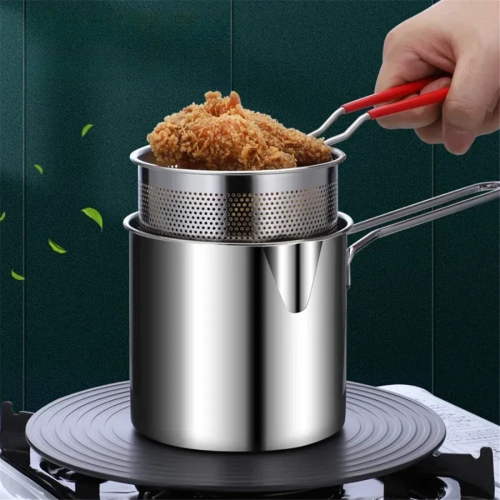 Deep Fryer with Frying Basket Multi-Function Small Pot 2