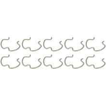 Dorman 800-801 Quick Connector Clips 4 hver-3/8 tommer. 1/2 in. Og 5/8 In. St?lclips 12 Pack Universal Fit