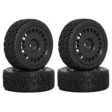 4pcs 68mm -Tires Rubber Tire Wheel Tyre Car Upgrade Parts Black