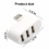 3-Port USB 2.0 Hub USB-Port-Splitter USB 2.0-Expander 4