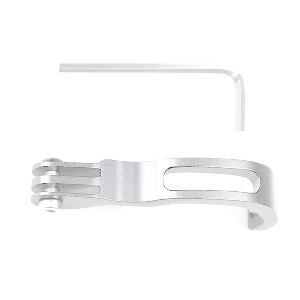 Folding Bicycle Front Fork Lamp Bracket Extension Fittings Silver 4851612534911