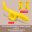 Violin bow-holding device hand bow-holding corrector straight yellow 3