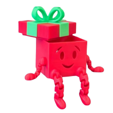Desktop bewegliche Puppe 3D-Druck Weihnachtsdekorationen Urlaub Geschenk A
