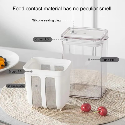 1100ml Yogurt Filter and Strainer Fine Mesh Transparent Box 2