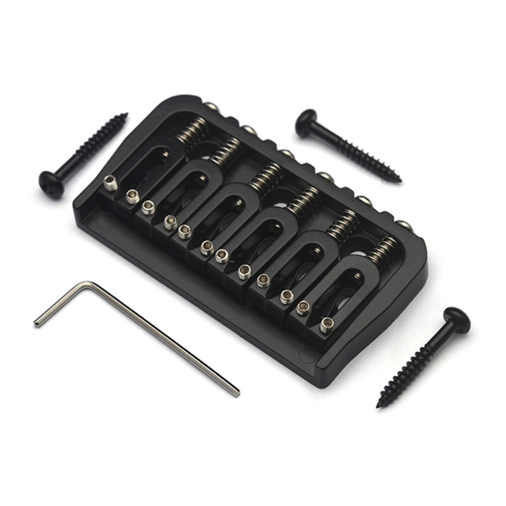 6-String Guitar Fixed Bridge 72.8 Fixed Bridge Body Fittings Black-image-OPC-PJY7TNG-NEW