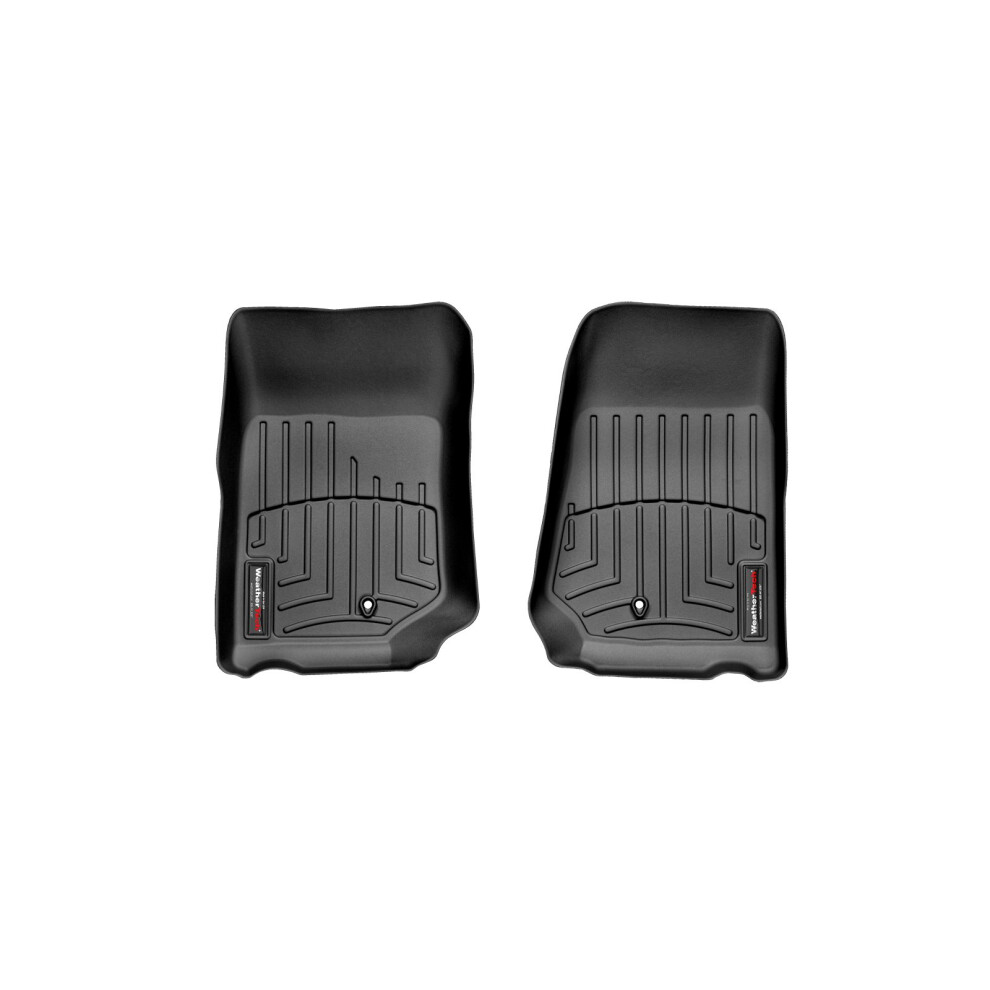 Weathertech Custom Fit Floorliners For Jeep Wrangler 2-Door Wrangler Unlimited 4-Door - 1St Row (441051) Black 787765038744