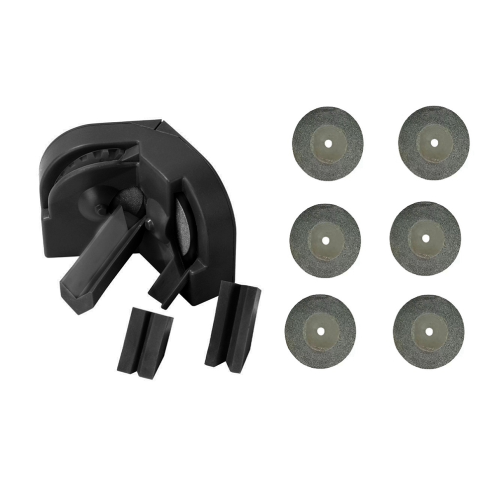 Multi-Functional Drill Bit Sharpener Tool with 6 Pcs Grinding Wheels